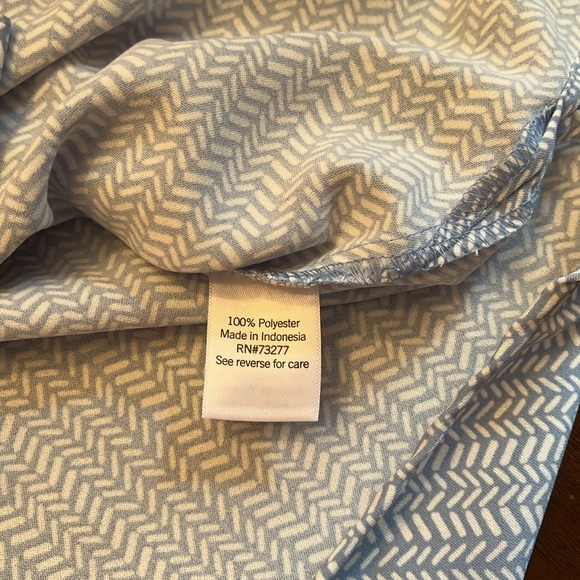 Croft & Barrow Tank Top size M Button Down Blue white - Picture 5 of 7